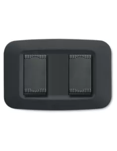 Plaque Oui Tecno.2M Séparable Gris Noir